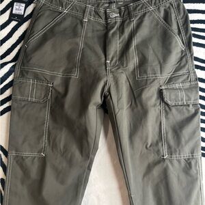 True Religion Men's Olive Cargo Pants